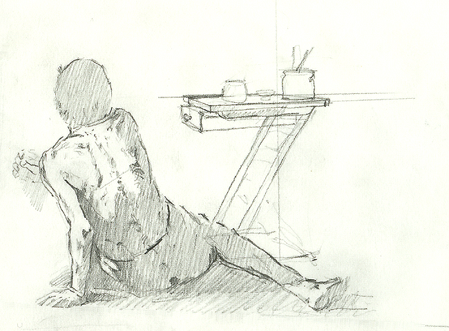 11.1.
Drawing. 1993
Pencil on paper. 110x170 mm