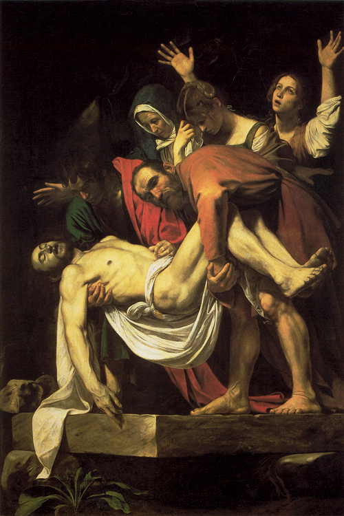 Michelangelo Merisi Caravaggio,
Deposition of the Christ, 1602/04