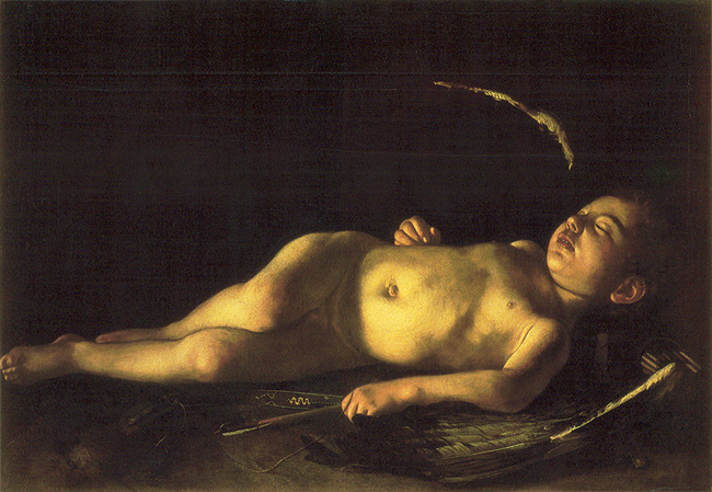 Michelangelo Merisi Caravaggio,
The Sleeping Amor, 1608