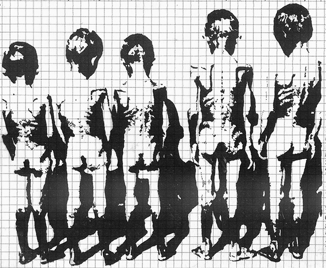 16.1.
Drawing (based on photography). 1984 
Pen-and-ink on transparency film. 102,60x125,60 mm