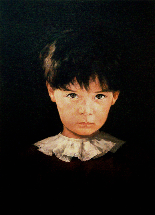 25.
Портрет девочки. 1992.
Холст, масло. 75x55 cм